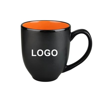 Matte Black Porcelain Mug