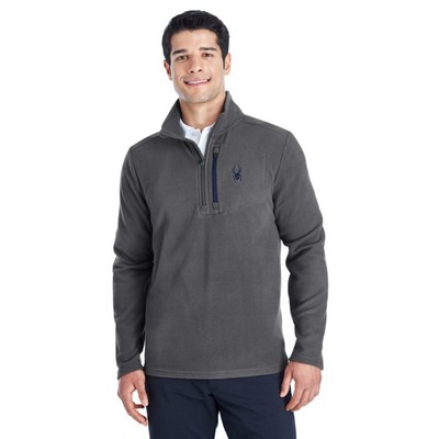 Spyder Men's Transport Quarter-Zip Fleece Pullover