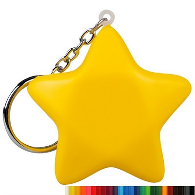 Foam Star Stress Ball Keychains with Your Logo