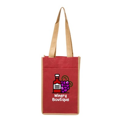 Bacchus Non-Woven Wine Bag (Full Color Imprint)