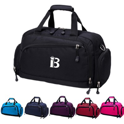 Sports Cylindrical Nylon Duffel Bag