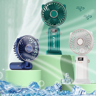 Mini Handheld Fan W/5 Speed Adjustable Fan 1200mah Bettery