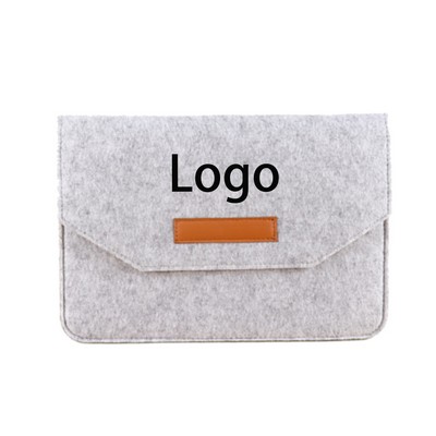 Two-In-One Felt Laptop Sleeve