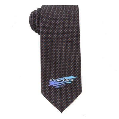 Brown Retro Flower Business Tie