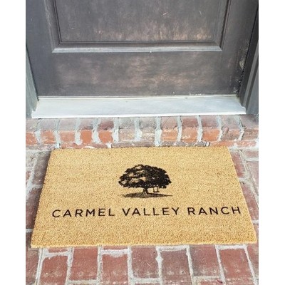 Custom Dyed Coir Logo Mat - Logoed Cocohusk Door Home Mats - 3'x3'-Bulk