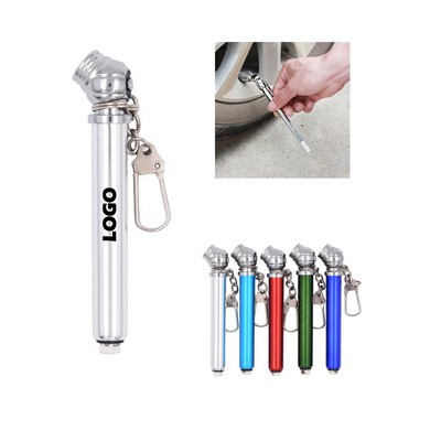 Mini Tire Gauge Key Chain