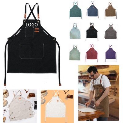 Adjustable Denim Bib Work Apron