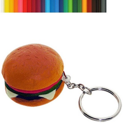 Hamburger Stress Ball Keychain