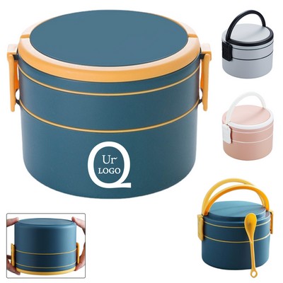 Double Layer Round Bento Box