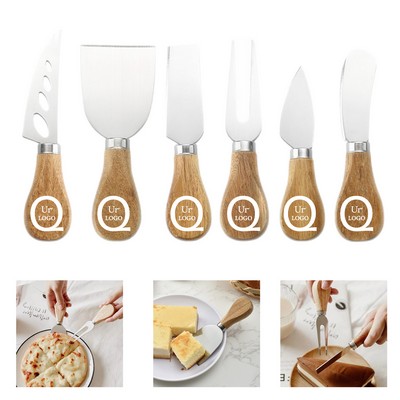 6-Piece Cheese Fork Knife Set