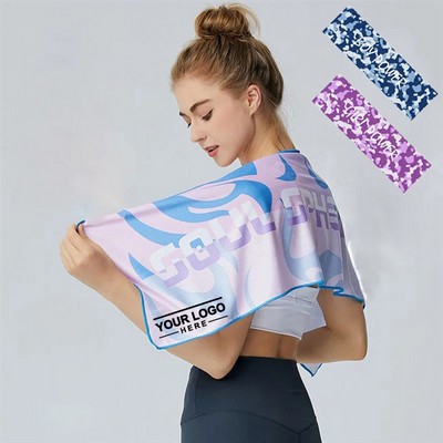 Cold Feeling Sweat Absorbent Ice Cooling Towel