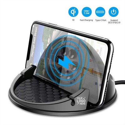 Wireless Car Charger with Suction Mount Holder