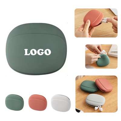 Mini Silicone Headphone Organizer Data Cable Storage Case