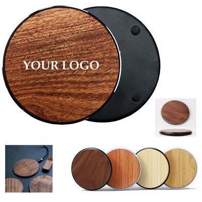 15W Bamboo Wireless Charger Pad