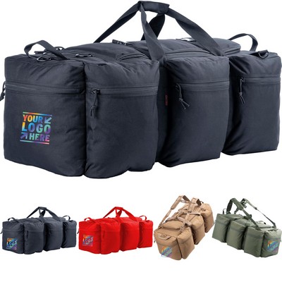 100 Liters Large Military Duffle Bag with Detachable Backpack Straps