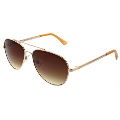 Oscar De La Renta Women's Rose Gold Aviator Sunglasses