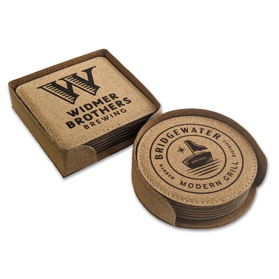 Round Cork Coaster (Set of 6)