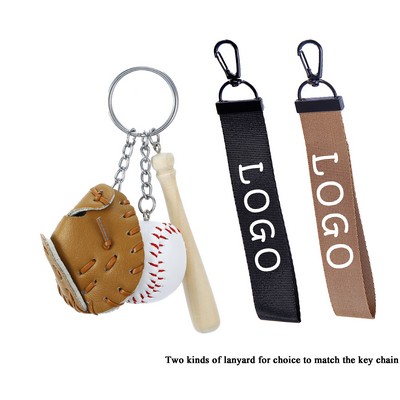 Mini Baseball Key Chain