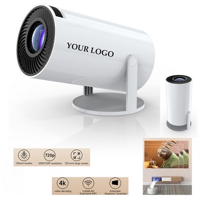 Mini Portable Projector Support 1080P Full Hd