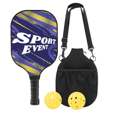 Carbon Fiber Pickleball Set w/ Shoulder Bag