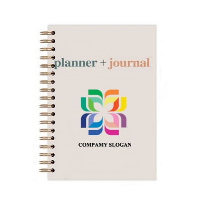 Custom A5 Size Full Printing Spiral Luxury Journal