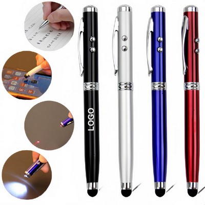 4-IN-1 Laser Stylus Flashlight Pen