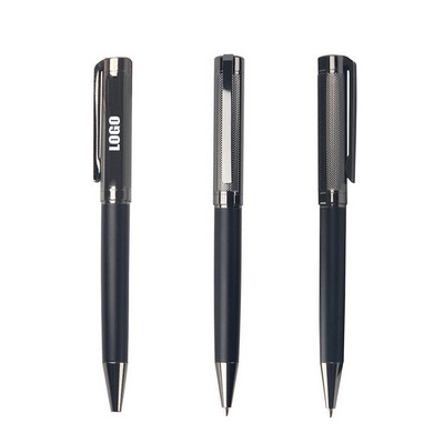 Luxury Waved Twisted Metal Pen