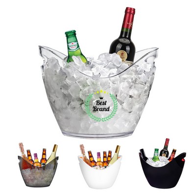 8L Transparent Bar Cocktail Ice Bucket