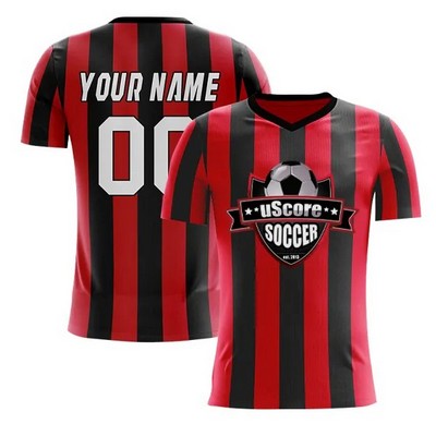 Custom Performance Personalized Rib Neck Soccer Jersey