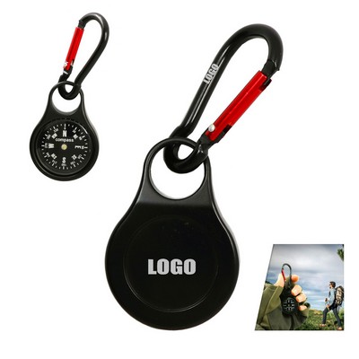 Durable Carabiner Strap Key Chain with Compass