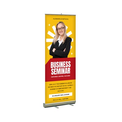 33"W x 80"H Monza™ Retractable Banner Stand Kit, Vinyl