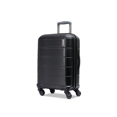 American Tourister Stratum 2.0 20" Carry-On Hardside Spinner Jet Black Luggage