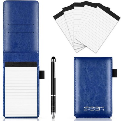 Small Pocket Notepad Holder Set With Pen