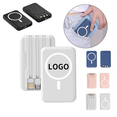 Portable Magsafe Magnetic Wireless Charger Power Bank 10000mAh 15W