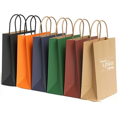 Customizable Natural Kraft Paper Shopper Tote Bag