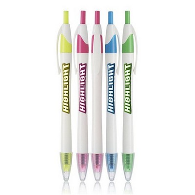 Plastic Retractable Dry Gel Highlighter Pens