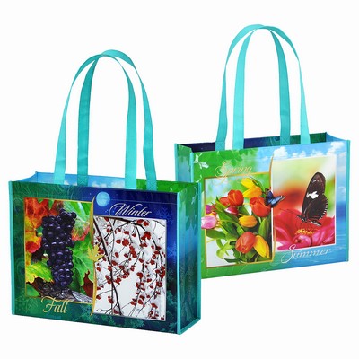 Ultimate Full-Color Laminated Promotional Tote Bag (15"x11.5"x5")