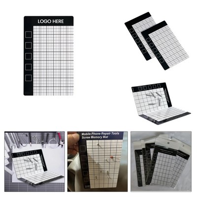 Magnetic Screw Memory Mat Organizer