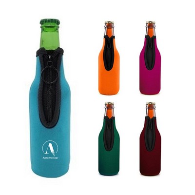 Zipper Beer Bottle Sleeve