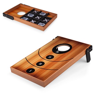 Oniva Mini Bean Bag Throw Game Wood Grain