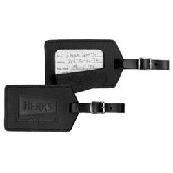 Rectangular Leather Bag ID Tag