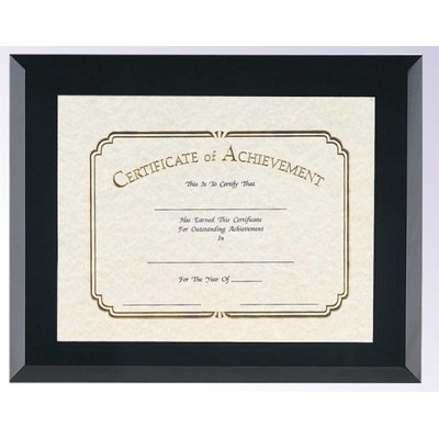 Black Glass Certificate Frame (14"x11")