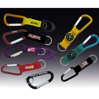 Carabiner W/ Split Ring (3 1/4")