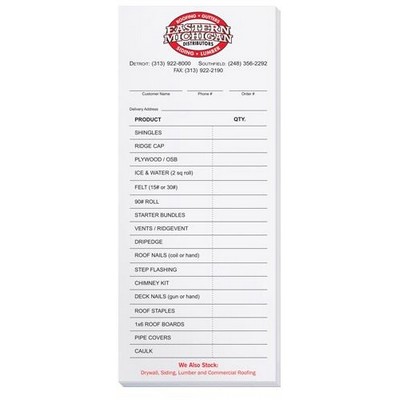 Scratch Pad w/100 Sheets (3½"x8 3/8")