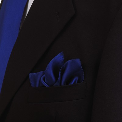 Royal Blue Silk Pocket Square