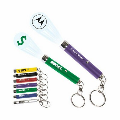 Logo Projection Keychain (Black & White Logo)