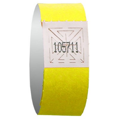 3/4" Tyvek Yellow Admission Bracelet