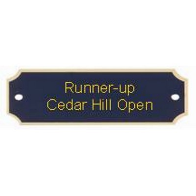 Laser Engraved Die Cut Plaque & Trophy Plate (3-1/4"x1")