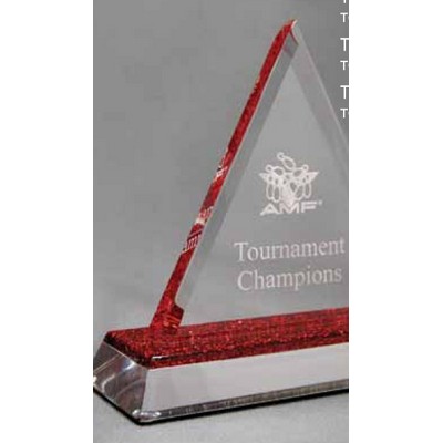 Beveled Glitter Triangle Award