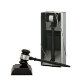 The Director's Set - 10 1/2" Ebony Finish Gavel &